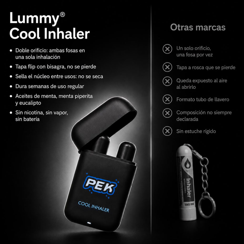 Lummy Cool Inhaler — Inhalador Nasal de Bolsillo